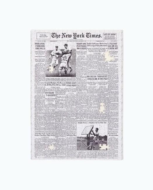 New York Times Historical Front Page Jigsaw Puzzle