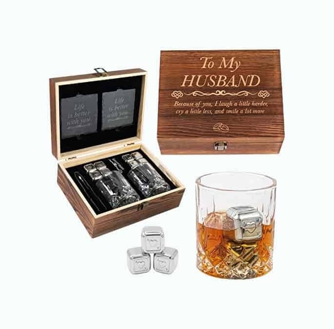 Engraved Whiskey Glass Set