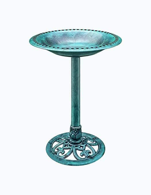 Antique Outdoor Garden Bird Bath