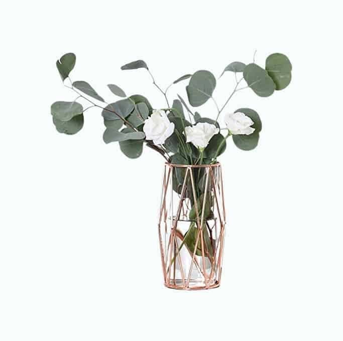 Geometric Glass Flower Vase