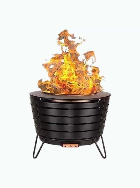 TIKI Stainless Steel Fire Pit