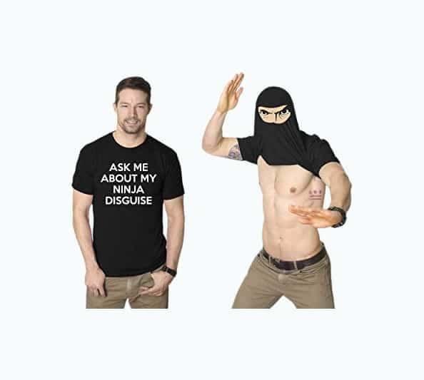 Men’s Ask Me About My Ninja Disguise Flip T-Shirt