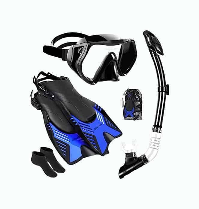 4 in 1 Snorkel Set for Adults