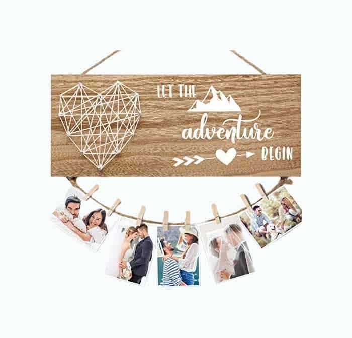 Engaged Photo Wall Hanging