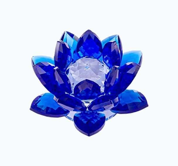 Sapphire Crystal Lotus Flower