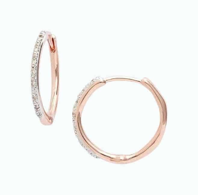 Diamond Hoop Earrings