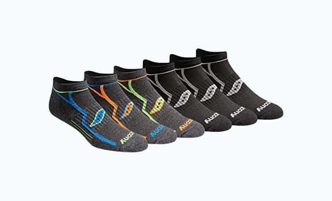 Saucony Mens No-Show Socks