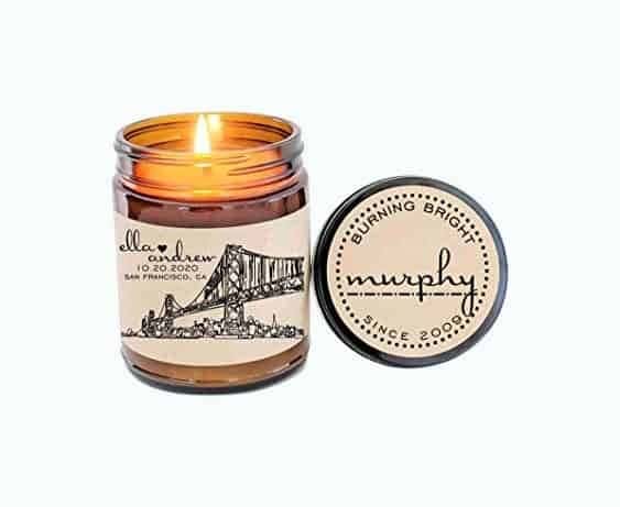 Personalized Skyline Candle