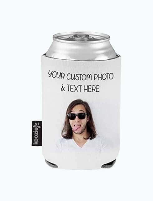 Photo Picture & Text Beer Can Cover