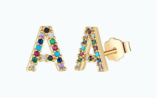 Initial Earrings for Girls