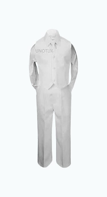 Boys Formal White Suit