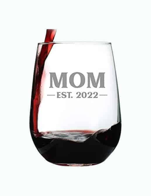 New Mom Wine Glass