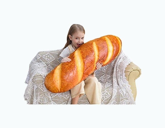 Bread-Shaped Lumbar Pillow