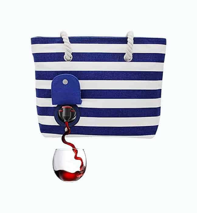 Beach Wine Tote