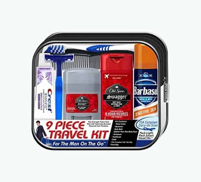 9-Piece Kit with Travel Size TSA Compliant Essentials