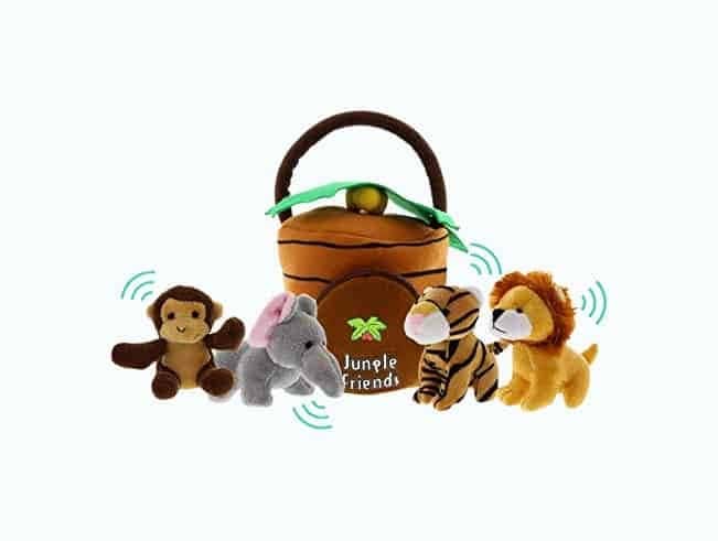 Safari Stuffed Animals Set