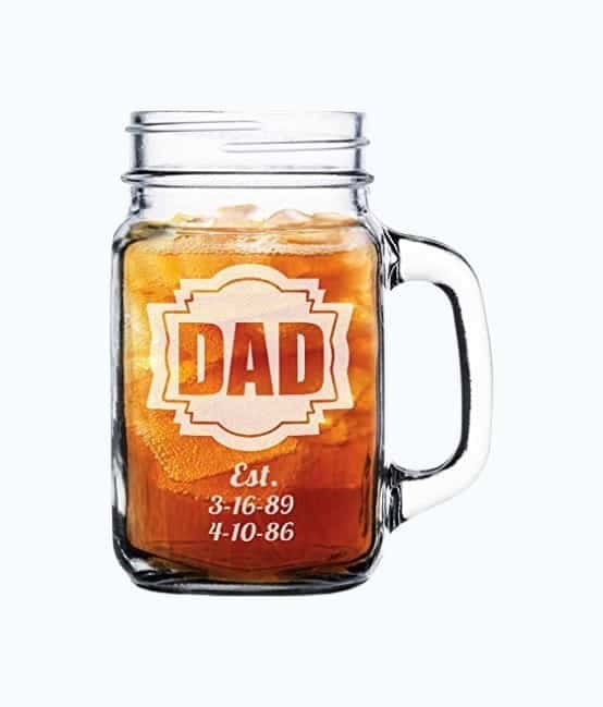 Personalized Mason Jar Mug