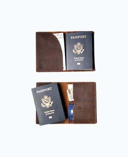 Personalized Leather Passport Cover