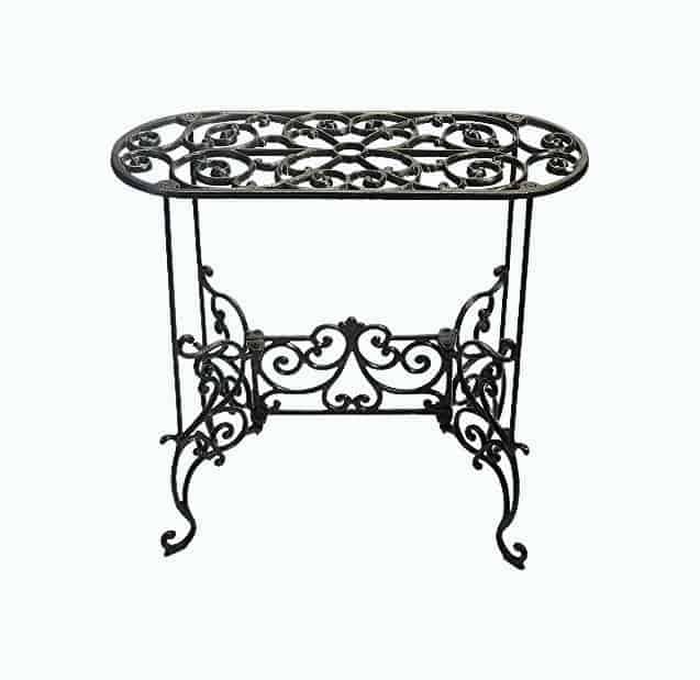 Cast Iron Potted Plant Stand