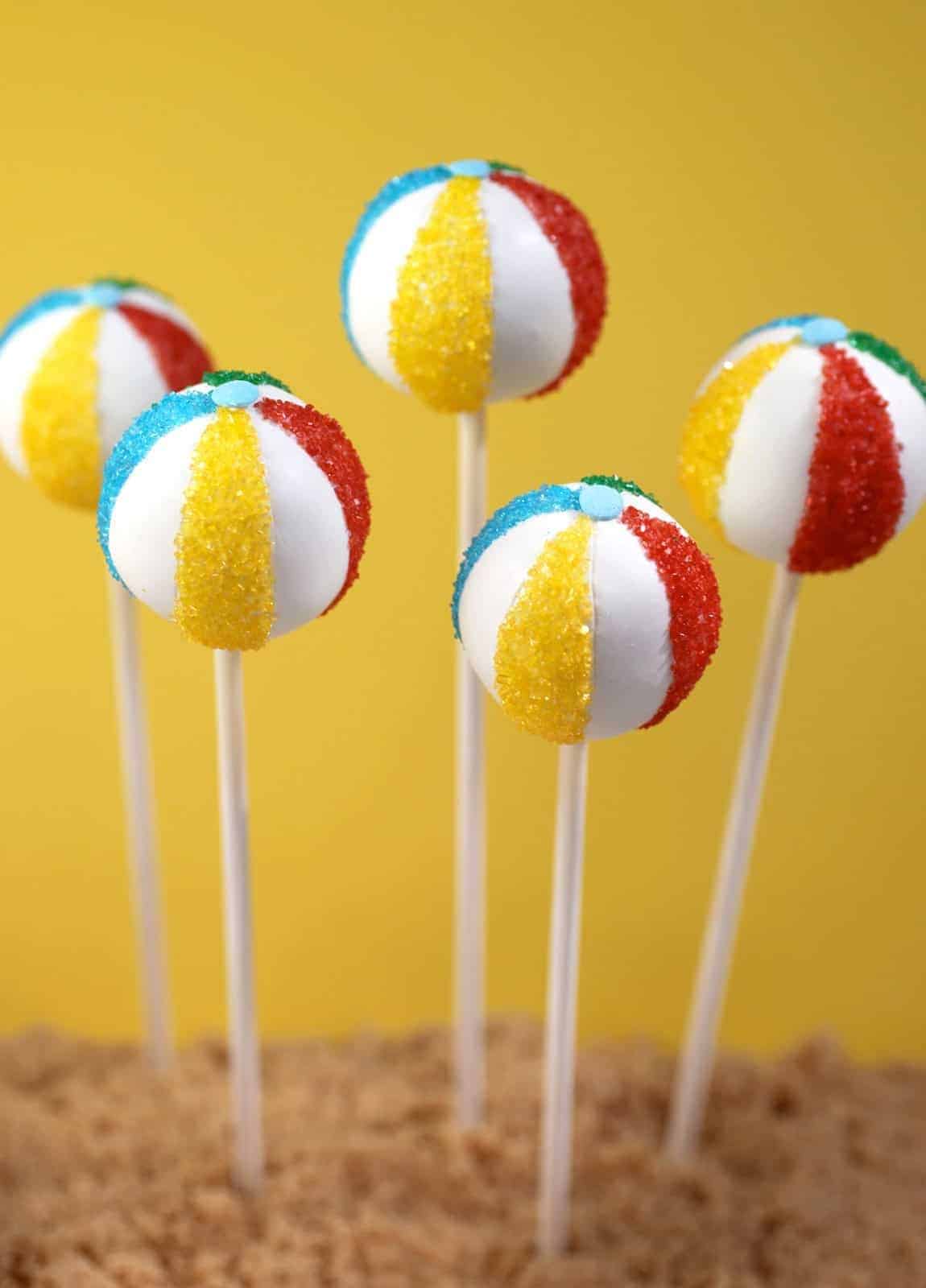 34 | BEACH BALL CAKE POPS