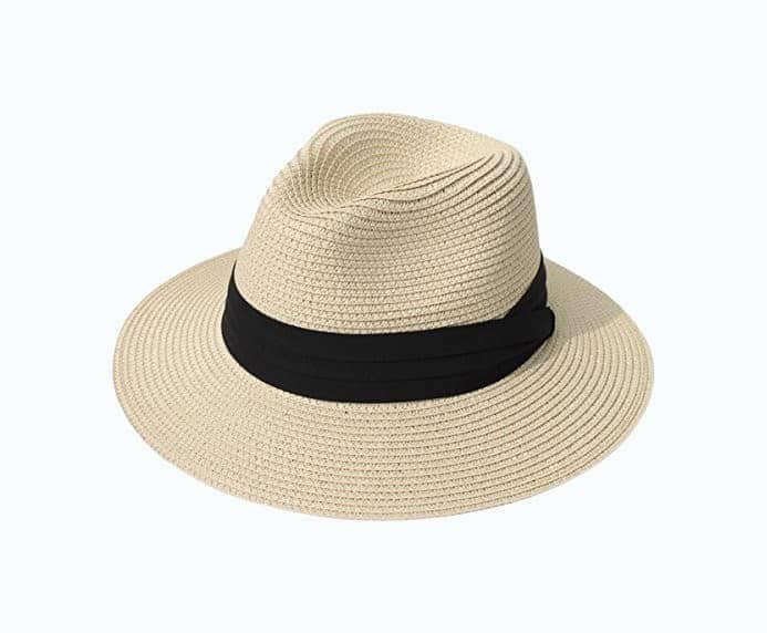 Wide Brim Straw Panama Hat