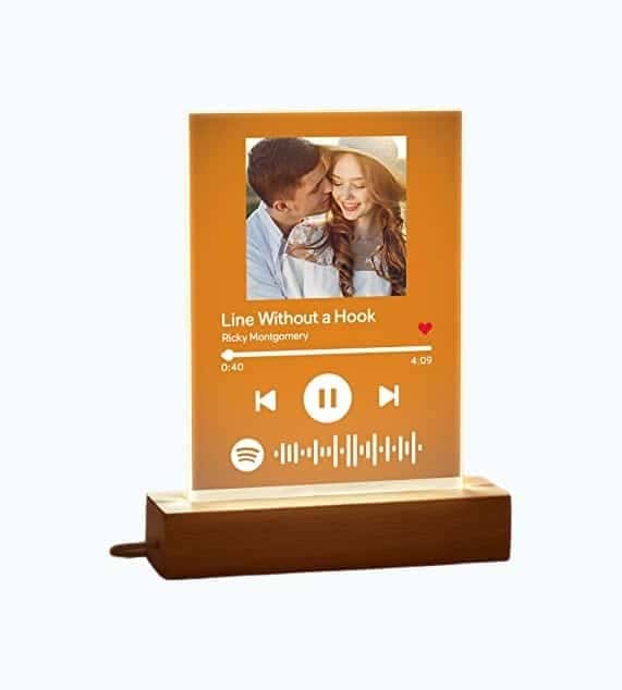 Personalized Spotify Night Light Plaque