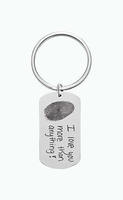 Custom Dog Tag Keychain