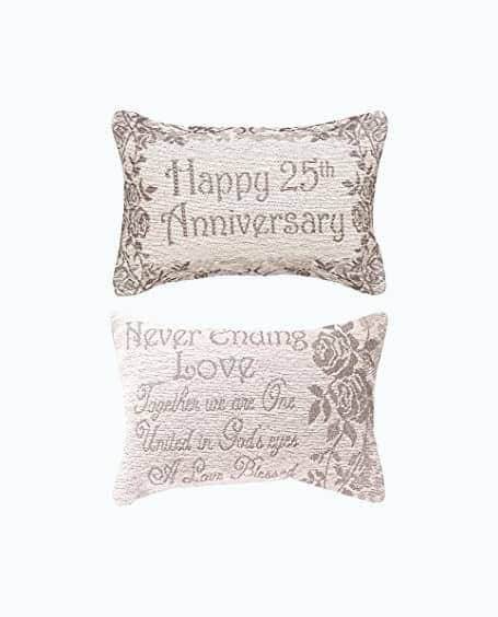 25th Anniversary Throw Pillow