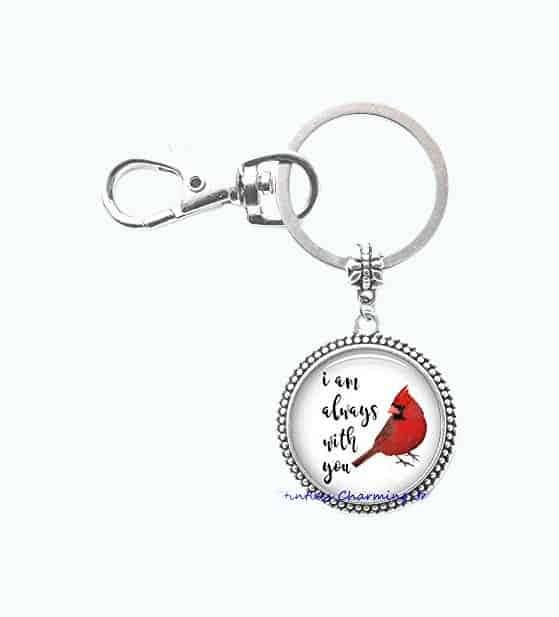 Red Cardinal Keychain Sympathy Gift