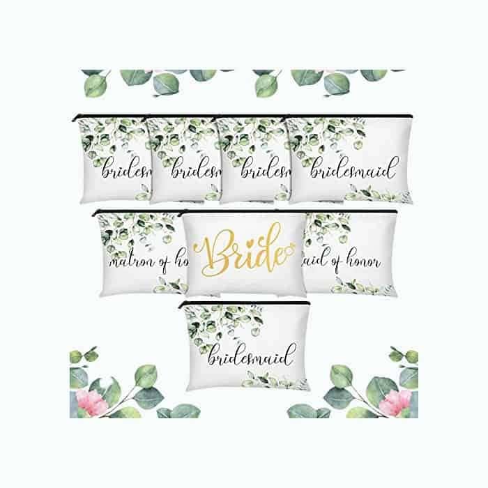 Bridal Party Makeup Bag Set