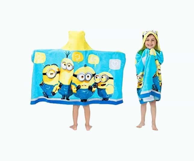 Minions Hooded Towel Wrap for Kids