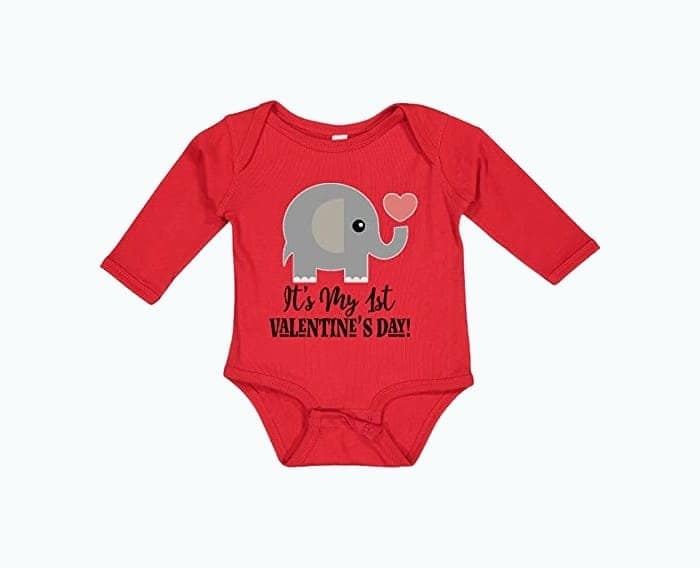 Valentine’s Day Baby Elephant Onesie