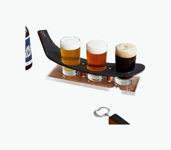 NHL Game-Used Hockey Stick Beer Flight