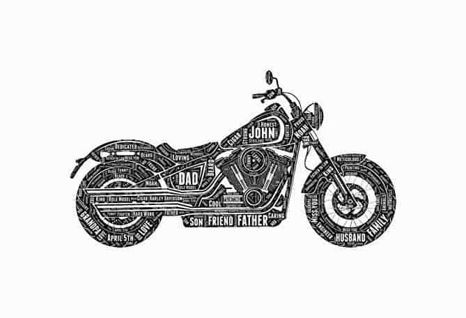 Motorcycle Personalized Print