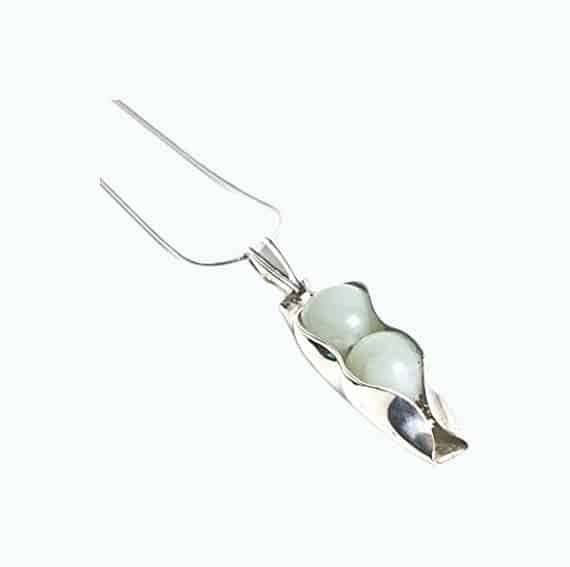 Two Peas In A Pod Jade Necklace