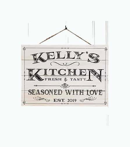 Personalized Kitchen Sign