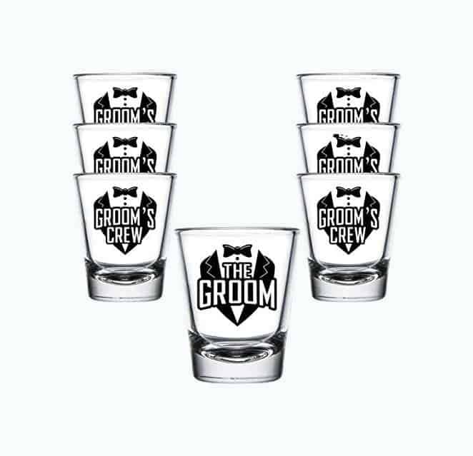 Groomsmen Shot Glasses Set