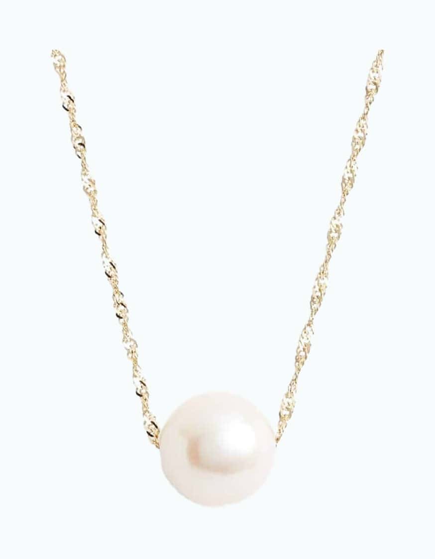 Cultured Pearl Pendant Necklace