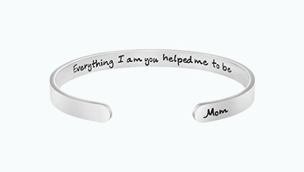 Personalized Inspirational Jewelry Mantra Cuff Bangle