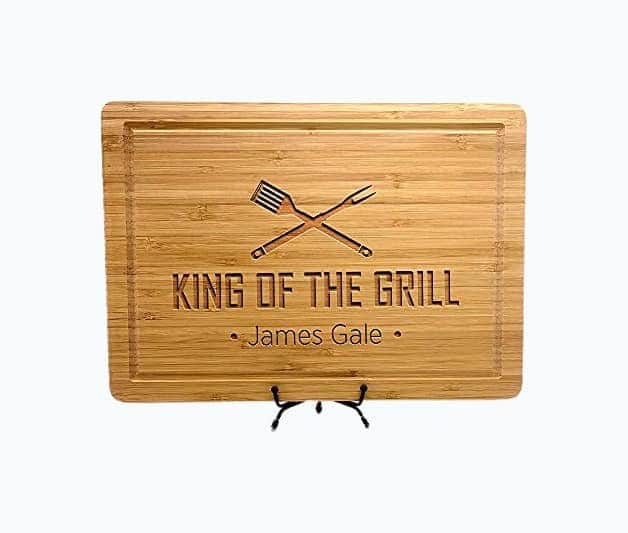 King of the Grill Personalized Cutting Board