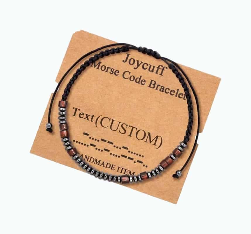 Customized Morse Code Bracelet