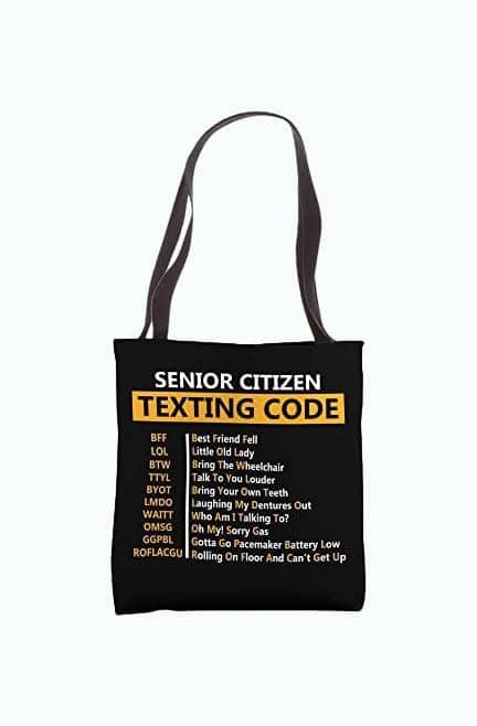 Seniors Texting Code Bag