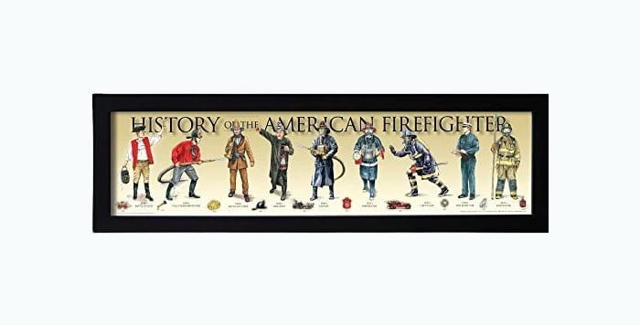 History of the American Firefighter Framed Print