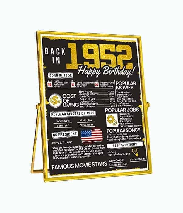 Fun Facts 70th Birthday Decorations