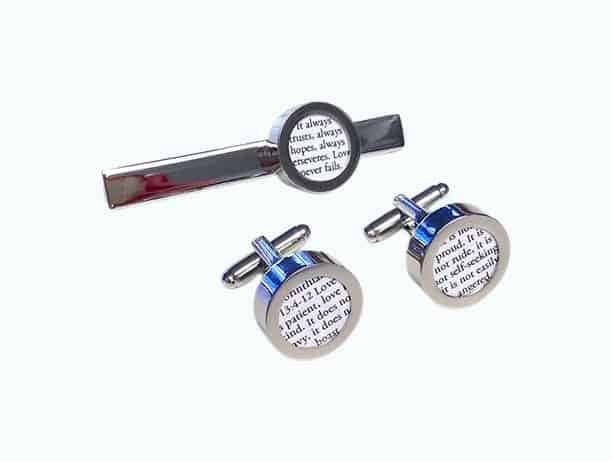 Customizable Bible Verse Cufflinks