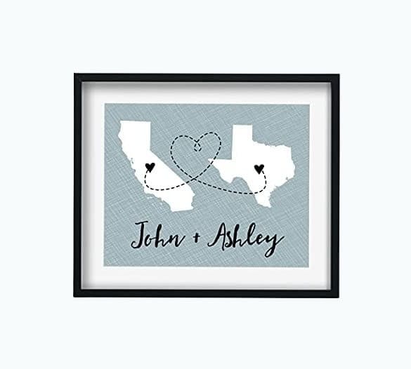 Two State Couple Print