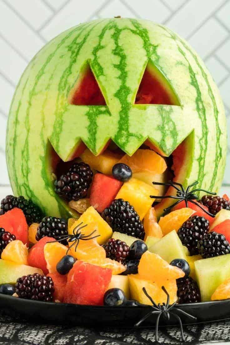 24 | WATERMELON JACK-O-LANTERN FRUIT SALAD