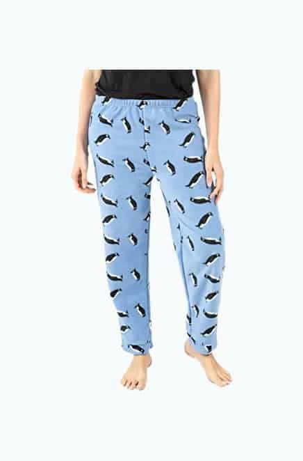 Fleece Penguin Pajama Pants