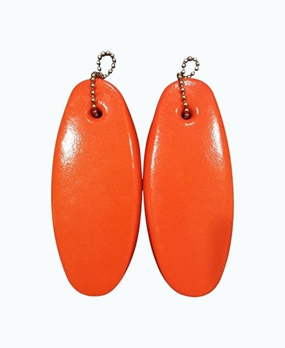 Jumbo Vinyl Coated Floating Keychain