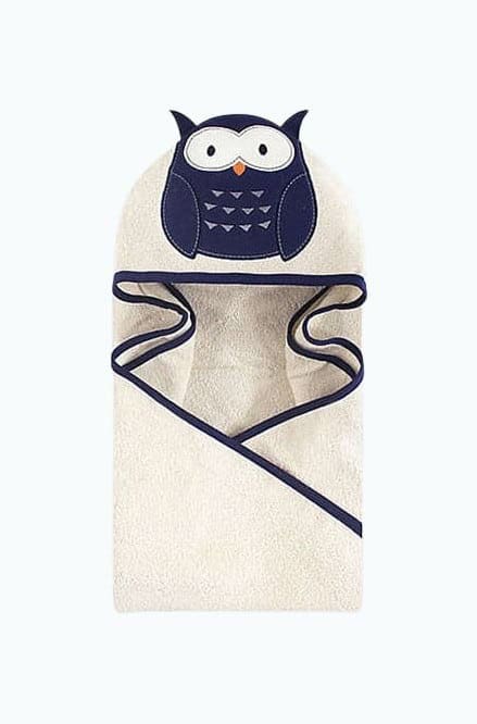 Hooded Owl Baby Towel